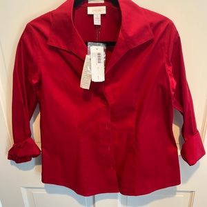 Chico’s women’s red button down